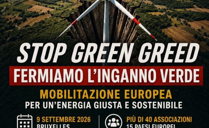 Con Atto Primo a Bruxelles il 9 settembre per “Stop green greed”