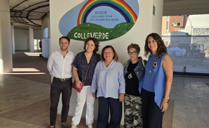 Scuola Primaria “Colleverde”, riapertura dopo il primo stralcio dei lavori all’Emiciclo