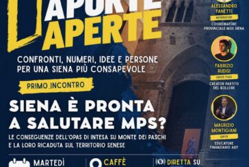 Nasce “A Porte Aperte”: il nuovo ciclo di incontri pubblici di M5S Siena