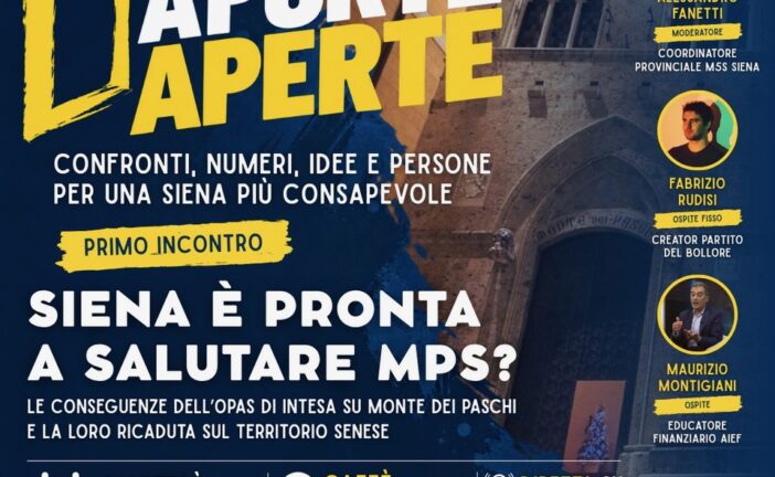 Nasce “A Porte Aperte”: il nuovo ciclo di incontri pubblici del Movimento 5 Stelle Siena