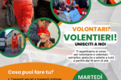 “Volontari? Volentieri!”: al via il corso alla Pubblica Assistenza Val d’Arbia