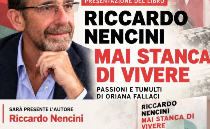 Riccardo Nencini presenta il suo libro dedicato a Oriana Fallaci