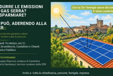 A Castellina si presenta la Comunità Energetica