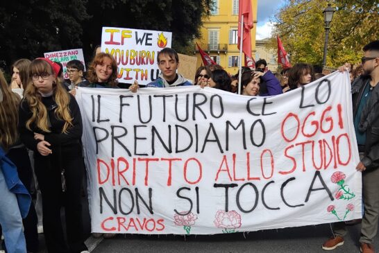 Studenti e cittadini allo sciopero generale