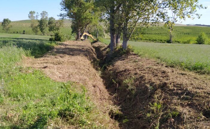 CB6: decespugliato il fosso Addobbi a Montalcino