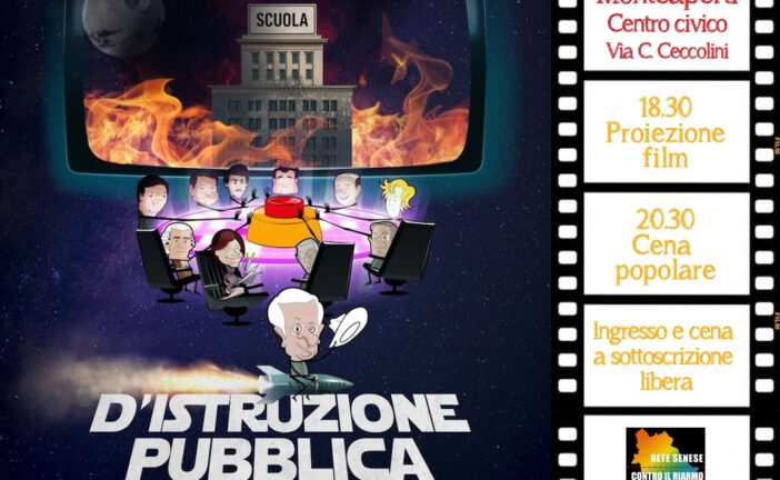 Il 9 ottobre la proiezione del film documentario “D’Istruzione pubblica”