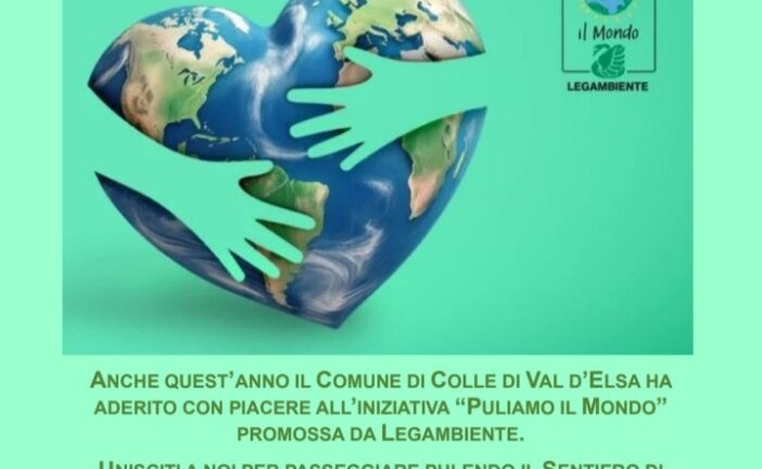 “Puliamo il Mondo”, Colle di Val d’Elsa si prende cura del sentiero di Solatio
