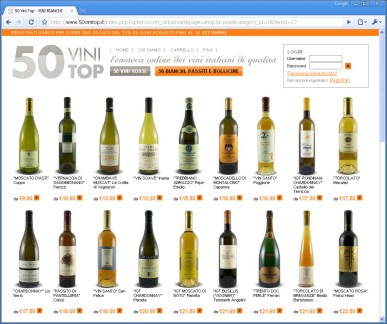 Un nuovo sito parla di vino: è "50vinitop.it"