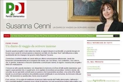 Susanna Cenni on web: presentato il nuovo sito