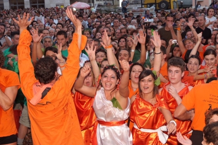 Il Pigio: Falco festeggia la vittoria del Boccione