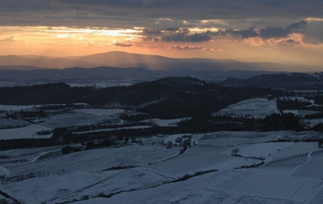 Montepulciano ancora nella morsa della neve