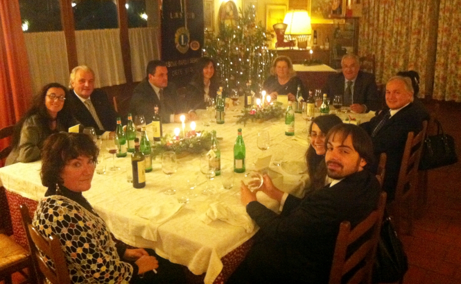 Cena degli auguri per il Lions Crete senesi