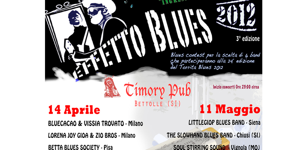 Effetto Blues: nuovo appuntamento al Timory Pub