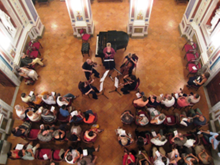 Agli Horti Leonini di San Quirico d’Orcia per "Spazio Musica 2012"