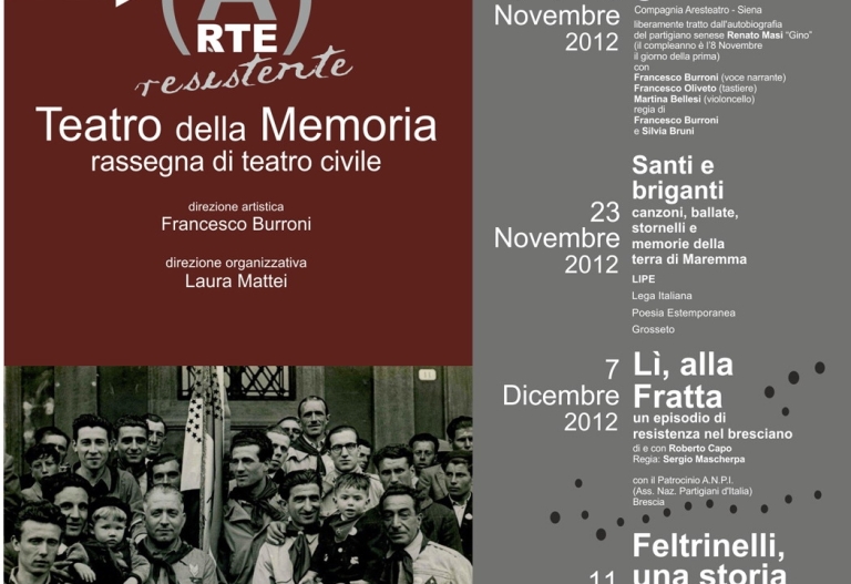 Teatro della memoria: in scena a Siena l’impegno civile