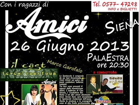 Siena: Seven Star Tours 2013 al Palaestra