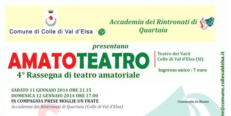 AmatoTeatro: rassegna di teatro amatoriale a Colle
