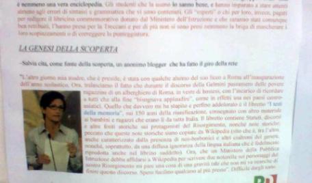 Volantino "violento" contro il Ministro Gelmini: il PdL denuncia ed il Pd "sostituisce"