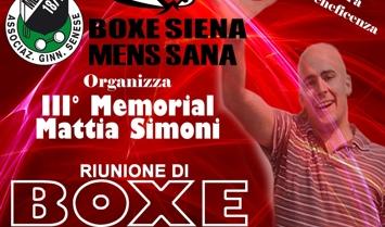 Boxe: terza edizione del Memorial Mattia Simoni