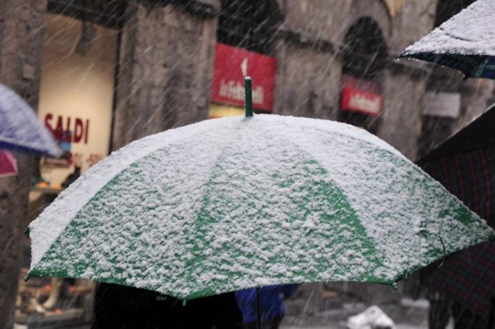 Allerta giallo per neve in quasi tutta la Regione