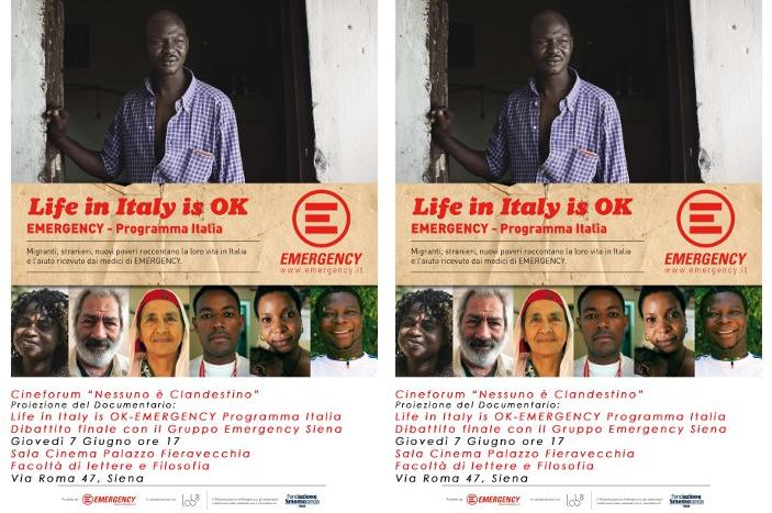 Emergency presenta "Life  in Italy is Ok"