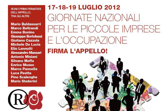 17-18-19 Luglio: giornate nazionali per le piccole imprese e l’occupazione