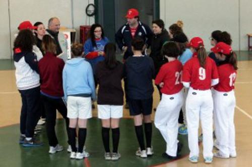 Gaia Benvenuti al raduno cadette di baseball