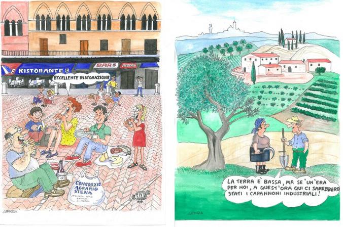 Giannelli dona 9 vignette al Consorzio Agrario