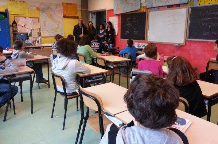 Visite alle scuole: sindaco e assessore alla Tozzi